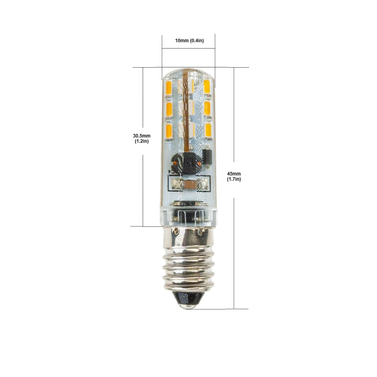 E10 Base E10 base Corn LED Bulb, 6V 1W 3000K(Warm White) – Gekpower-Canada