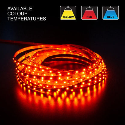 10M(32.8ft) Indoor LED Strip 3528, 12V 1.5(w/ft) 60(LEDs/m) CCT(Red, Yellow, Blue) - GekPower