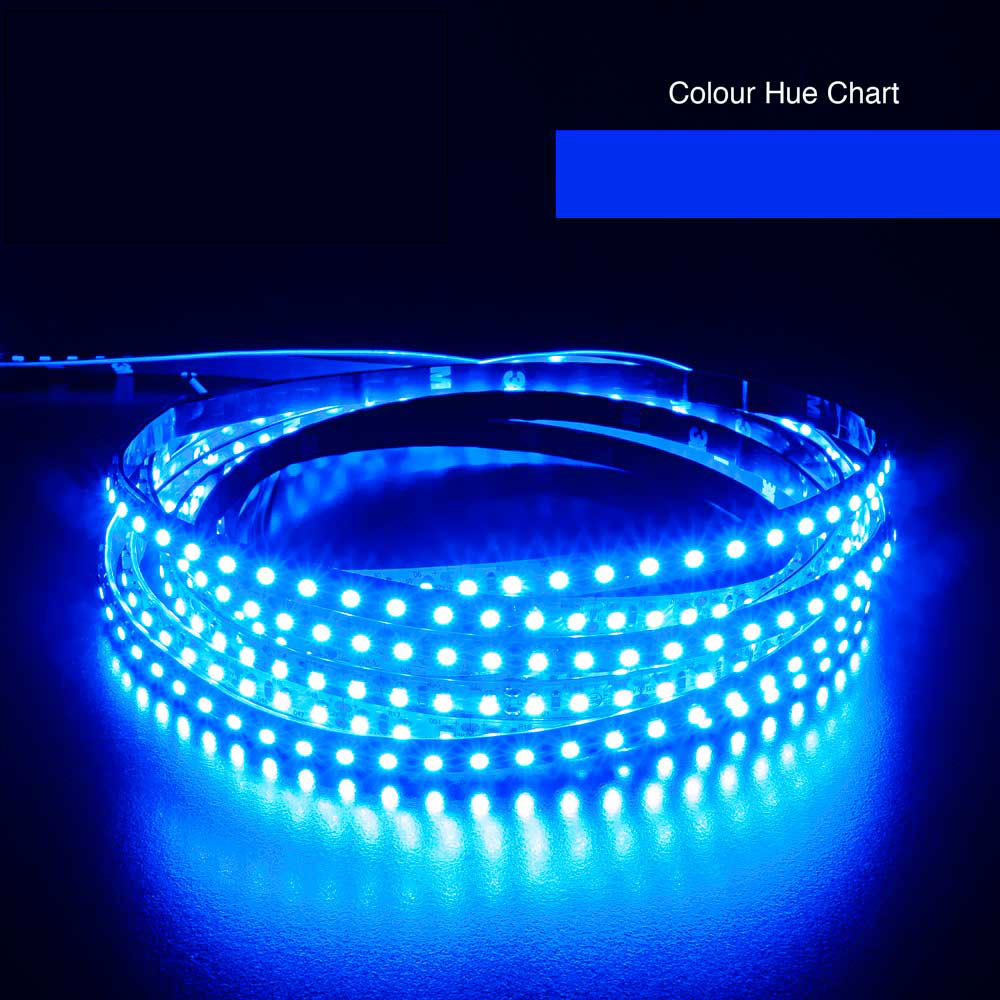 5M(16.4ft) Indoor LED Strip Light 3528, 12V 3(w/ft) Blue, gekpower