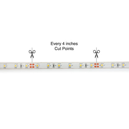 10M(32.8ft) Waterproof LED Strip 3528, 24V 1.5(w/ft) 126-144(Lm/ft) CCT(3K, 6K) - GekPower