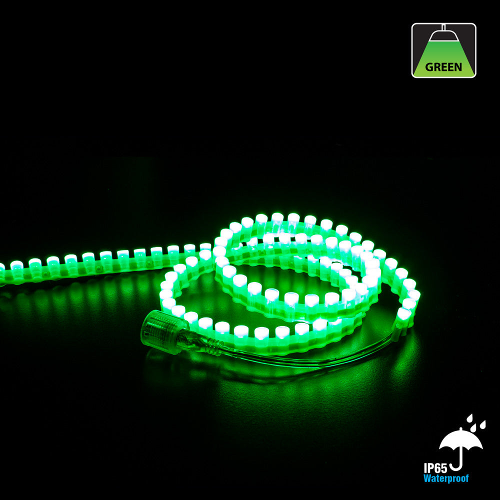 1M(3.2ft) Great Wall DIP LED Strip GW, 12V 2.5(w/ft) CCT(Green, Red, Blue, Yellow) - GekPower