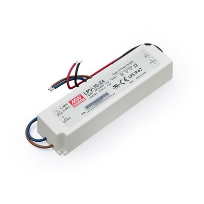 Mean Well LPV-35-24 Non-Dimmable LED Driver, 24V 1.5A 35W - GekPower