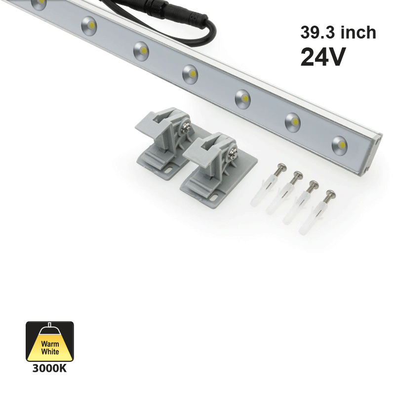 B6IB2434 Linear LED Wall Washer, 24VDC 14.7W 3000K(Warm White) - GekPower