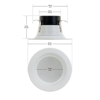 4 inch Retrofit Dimmable Recessed LED Downlight / Ceiling Light HT-EAD4-0912W-502AP-CC, 120V 12W 5000K(Daylight) - gekpower