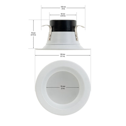 4 inch Retrofit Dimmable Downlight HT-EAD4-0912W-402AP-CC, 4000K 120V 12W - GekPower