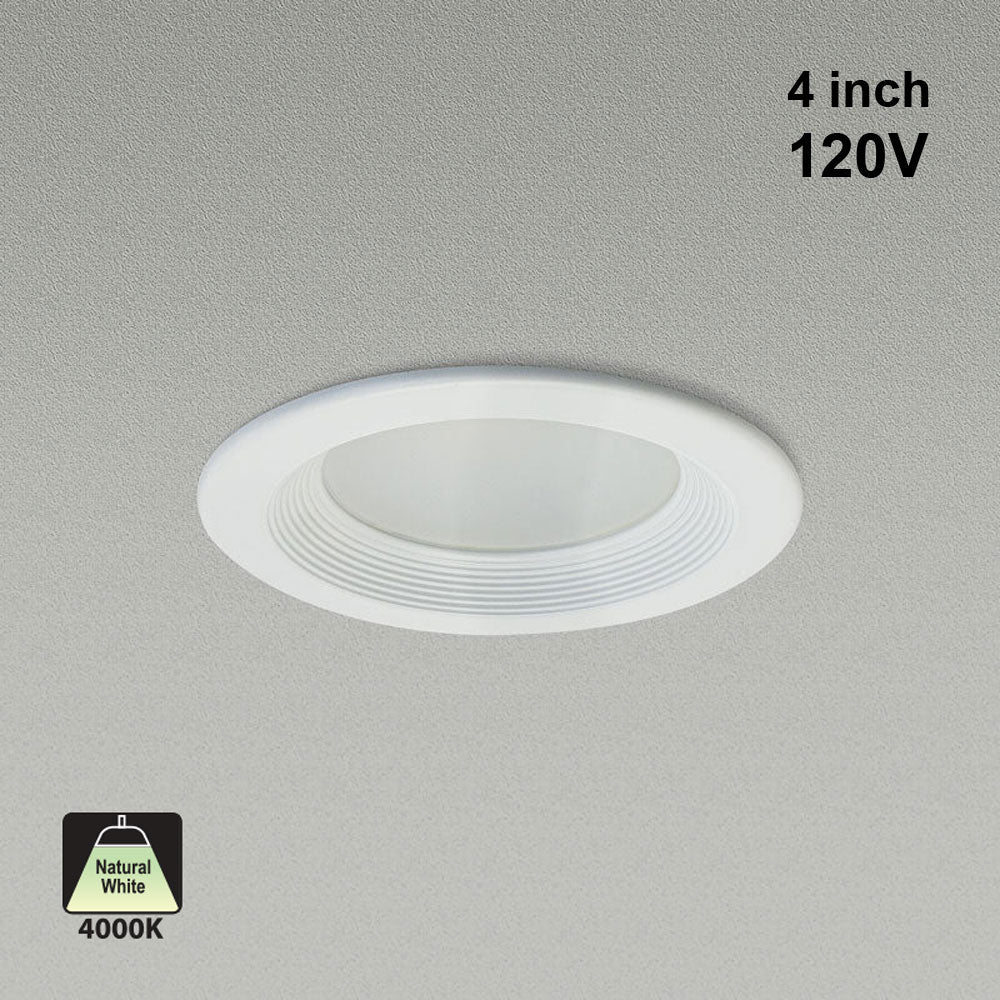 4 inch Retrofit Dimmable Downlight HT-EAD4-0912W-402AP-CC, 4000K 120V 12W - GekPower