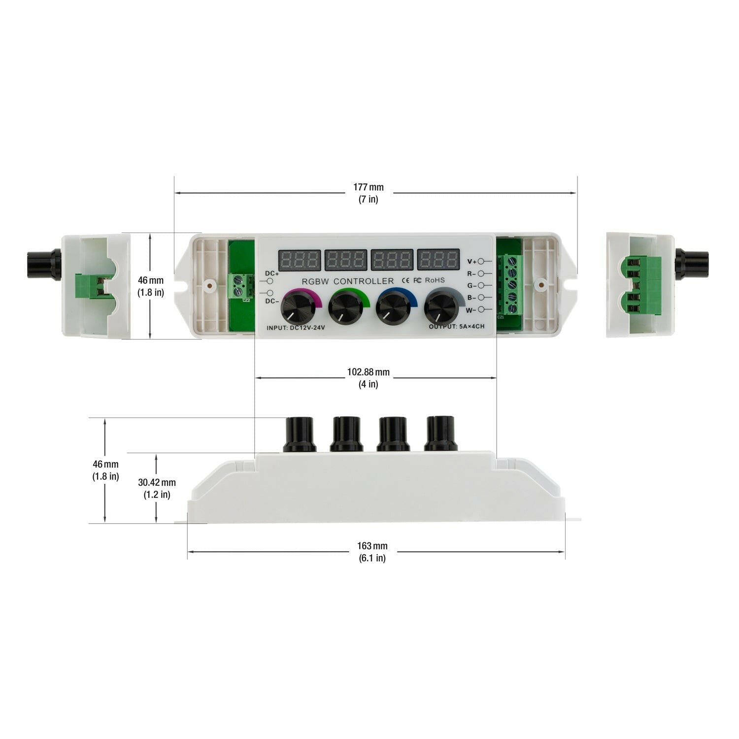 Multi-function LED RGBW Font-B Controller Dial and RF