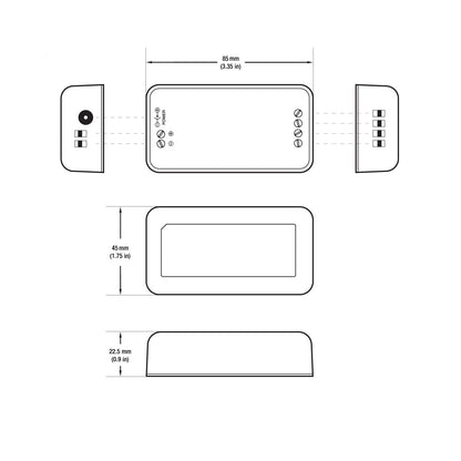 FUT036 Mi-Light 2.4GHz WIFI Single Color Adjustable Brightness LED Controller 12-24V - GekPower