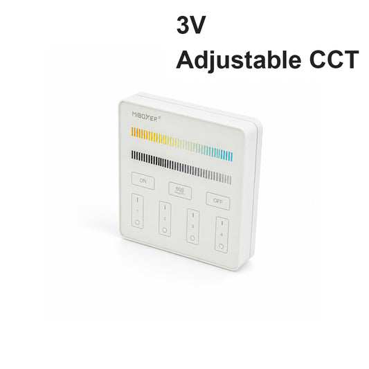 Mi-Light B2 4-Zone Adjustable Color Temperature Panel Remote LED Controller, works with FUT035