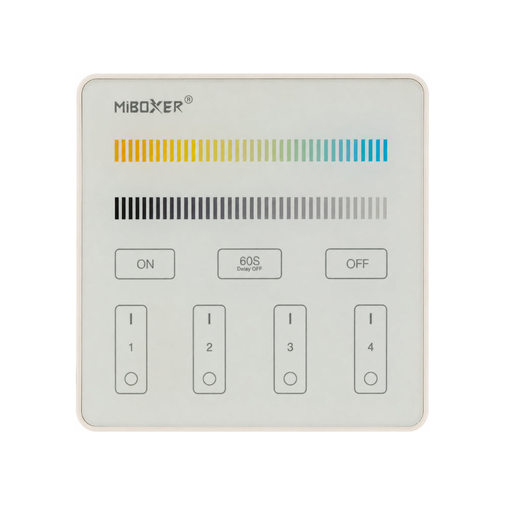 Mi-Light B2 4-Zone Adjustable Color Temperature Panel Remote LED Controller, works with FUT035
