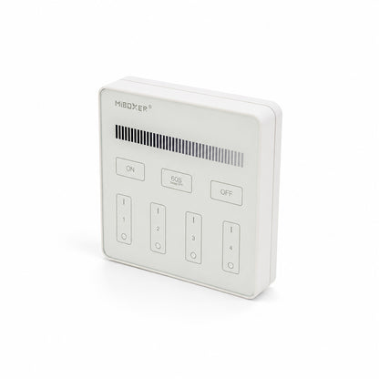 Mi-Light B1 4-Zone Single Color Brightness Dimming Smart Touch Panel Remote LED Controller, works with FUT036