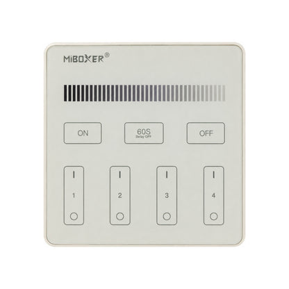 Mi-Light B1 4-Zone Single Color Brightness Dimming Smart Touch Panel Remote LED Controller, works with FUT036