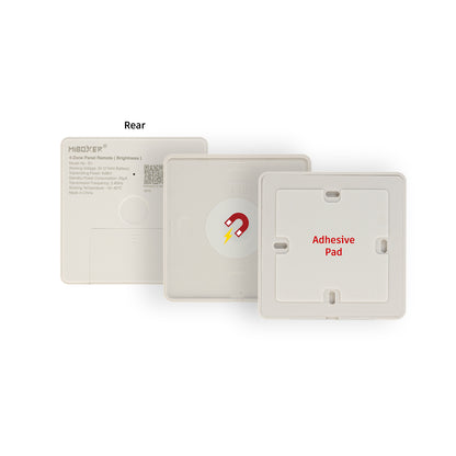 Mi-Light B1 4-Zone Single Color Brightness Dimming Smart Touch Panel Remote LED Controller, works with FUT036