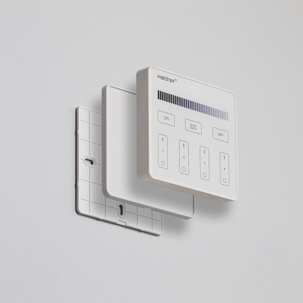 Mi-Light B1 4-Zone Single Color Brightness Dimming Smart Touch Panel Remote LED Controller, works with FUT036