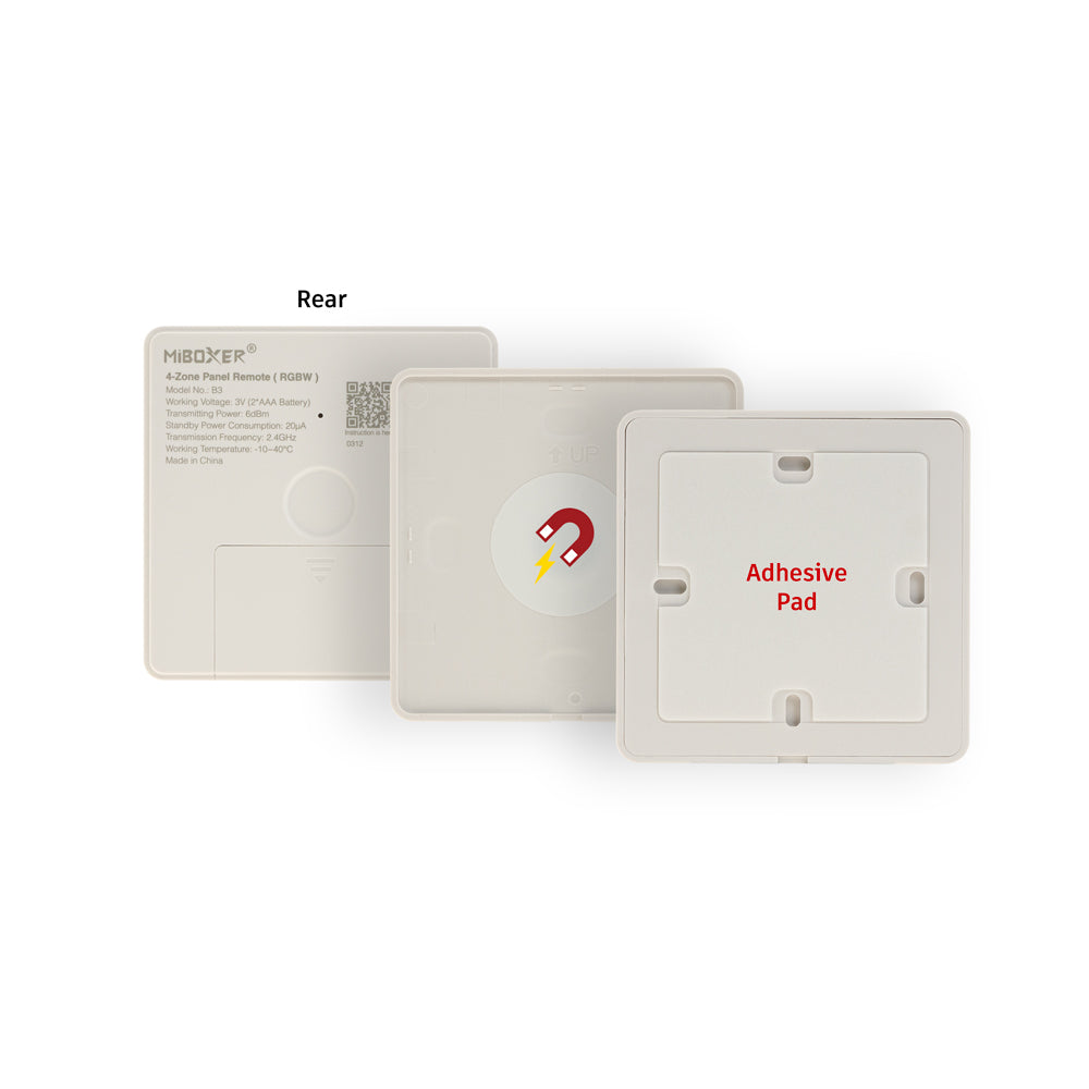 Mi-Light B3 4-Zone RGB RGBW Smart Touch Panel Remote LED Controller