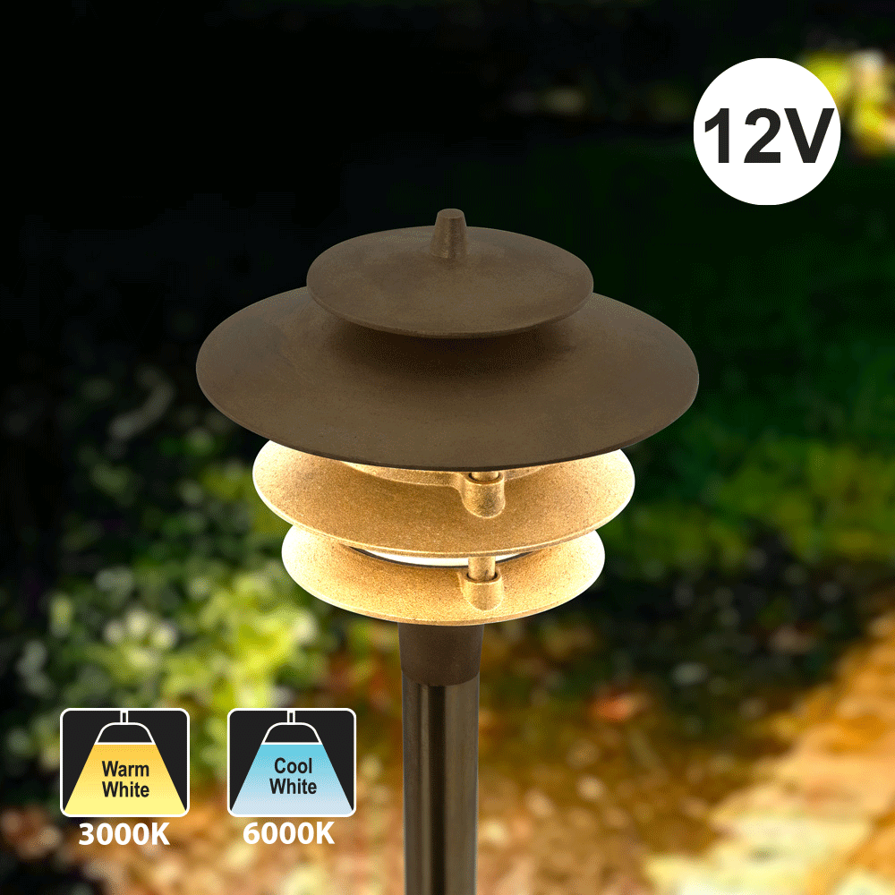 Brass Pathway LED Light Type 3 - GekPower