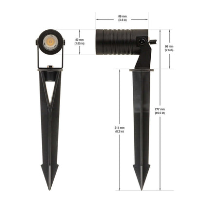 B3AB0157 Outdoor LED Landscape Spotlight, 24V 2.6W 3000K(Warm White)