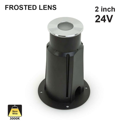 2 inch Round Recessed LED Inground Light 24V 2.5W 3K
