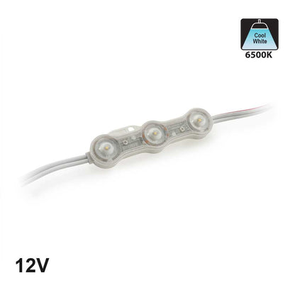 LED Module 2835 Backlighting for sign, 12V 3 LEDs, 6500K (Pack of 50)
