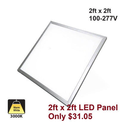 2ft x 2ft 120V Dimmable LED Panel Light 45W 3000K(Warm White) (Store Pickup Only)