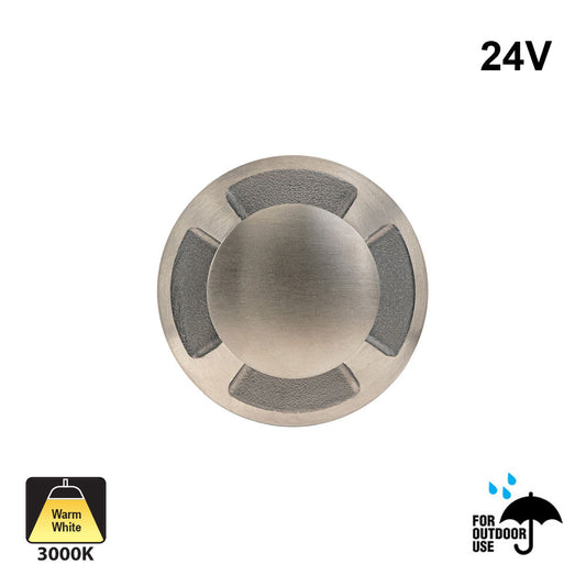UL-1021-0300-A-C4 LED Step Light/ Pathway Light/ Deck And Wall Light, 24V 3W Four way Light
