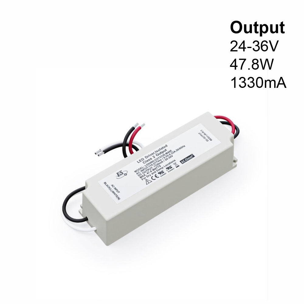 ES LD048H-CU13336-M48E Constant Current LED Driver, 1330mA 24-36V 48W max, gekpower