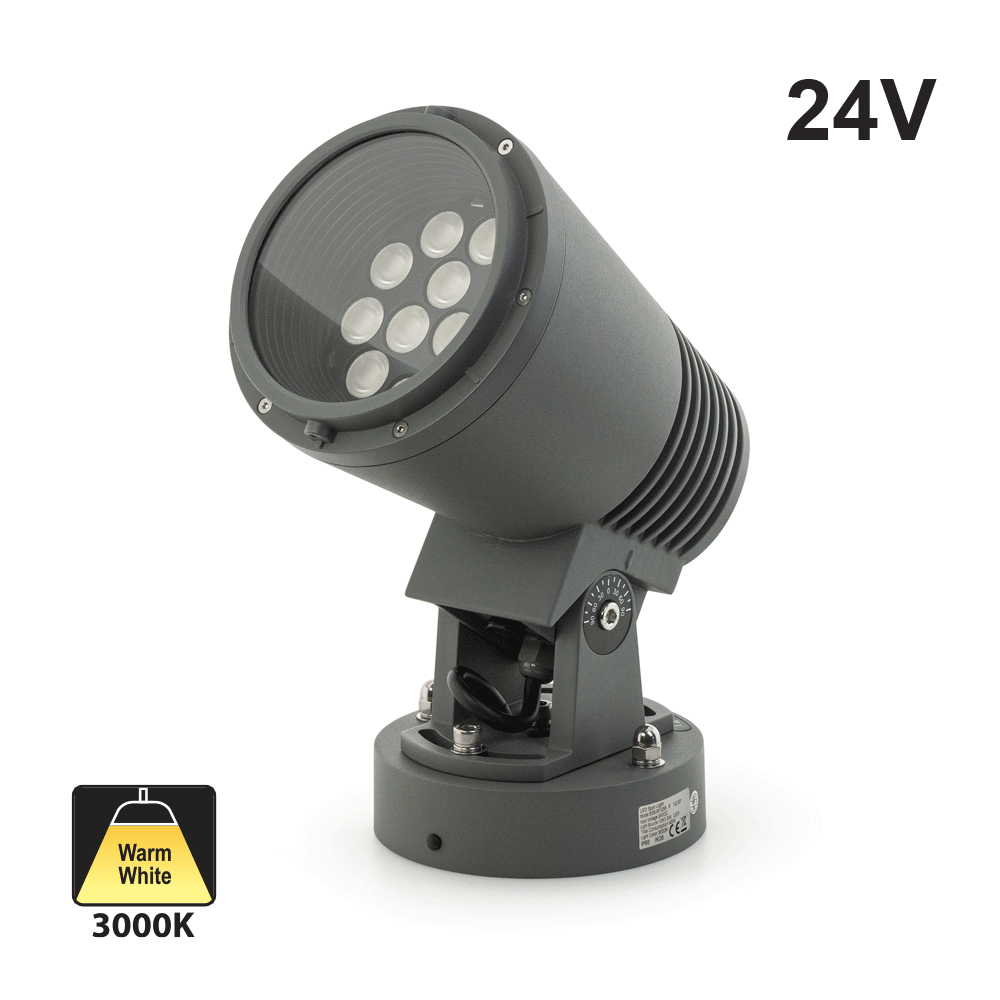 B3BJM1258 Landscape Spotlight, 24V 40W 3000K(Warm White), gekpower