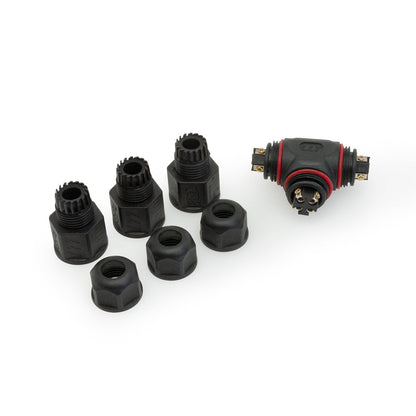 Outdoor(Waterproof) RGB T Shape screw type connector, gekpower