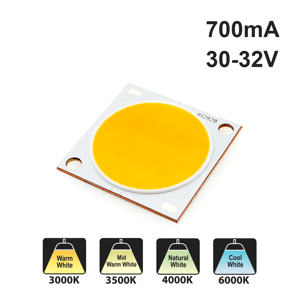 Constant Current COB LED Module, 700mA 30-32V 20W CCT(3K, 3.5K, 4K, 6K)