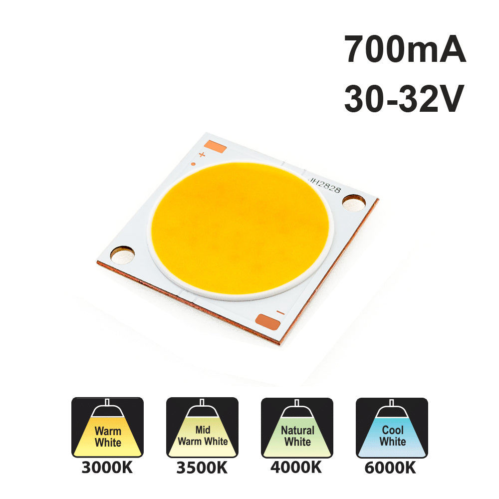 Constant Current COB LED Module, 700mA 30-32V 20W CCT(3K, 3.5K, 4K, 6K)