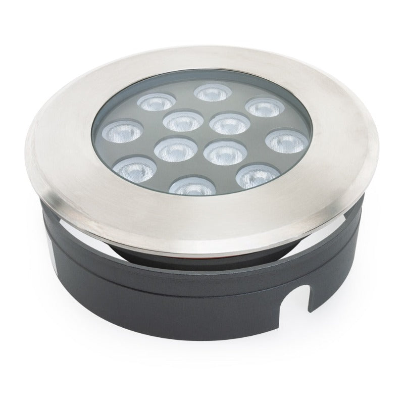 UL-1201-1500(RGBW)-I 6inch Round Shallow Recessed Changing Color Inground Up light, 24V 15W RGBW - GekPower