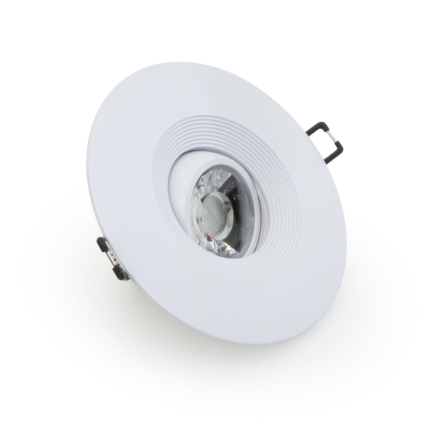 4 inch Round Recessed Light Gimbal with Selectable Color Temperature (3CCT) 120V 8W White - GekPower