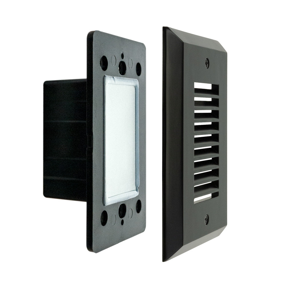 Vertical RT05HV Single Gang LED Step light, 100-240V 2W 3000K(Warm White) - GekPower