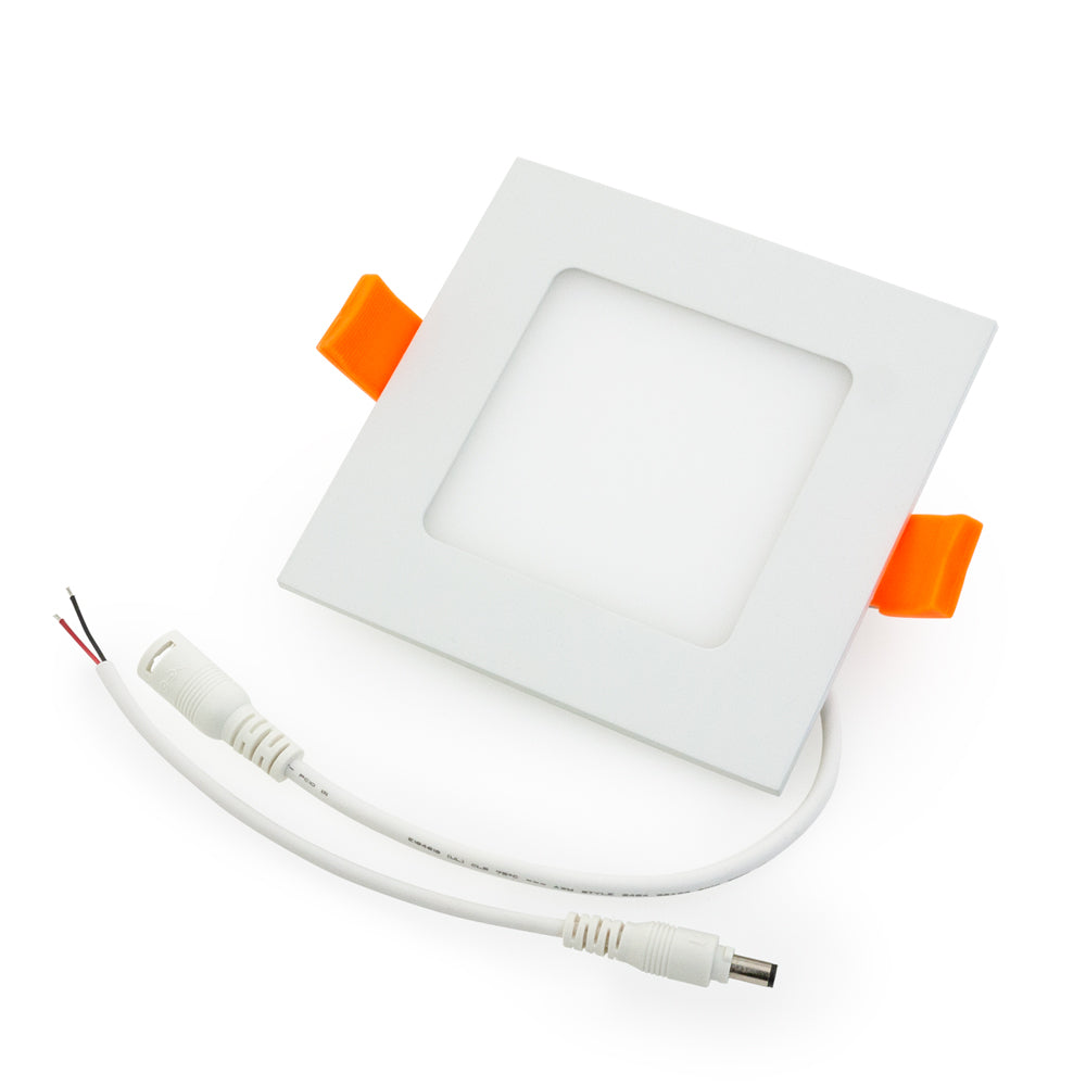 4 inch LED Square Panel Downlight PDS4V12W6, 12V 6W 3000K(Warm White) - GekPower