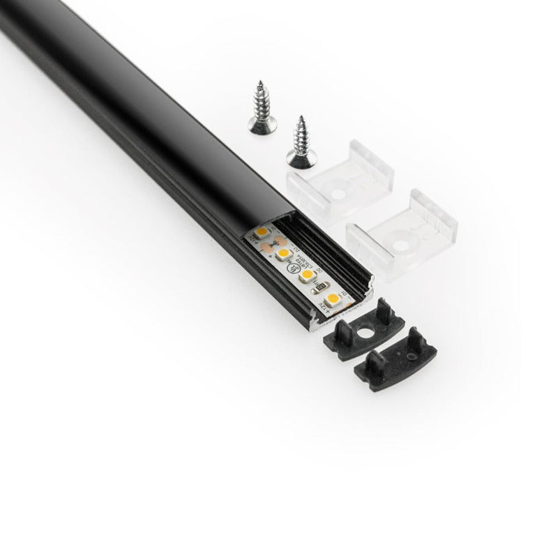 Low Profile Black Aluminum Linear LED Light 12V - S5B - GekPower