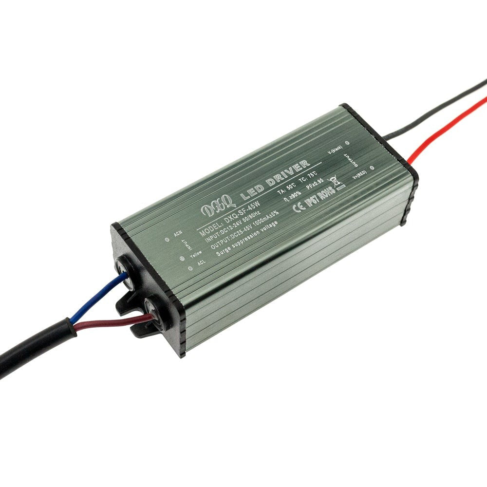 DXQ-SF-45W Constant Current LED Driver, 12-24V 45W 1000mA, gekpower