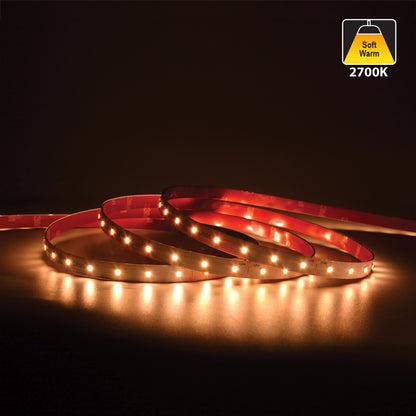 20M(65.6ft) Indoor LED Strip L2835, 24V 1.5(w/ft) 152(Lm/ft) 60(LEDs/m) CCT(2.7K, 3K, 3.5K, 4K, 5K, 6K) - GekPower