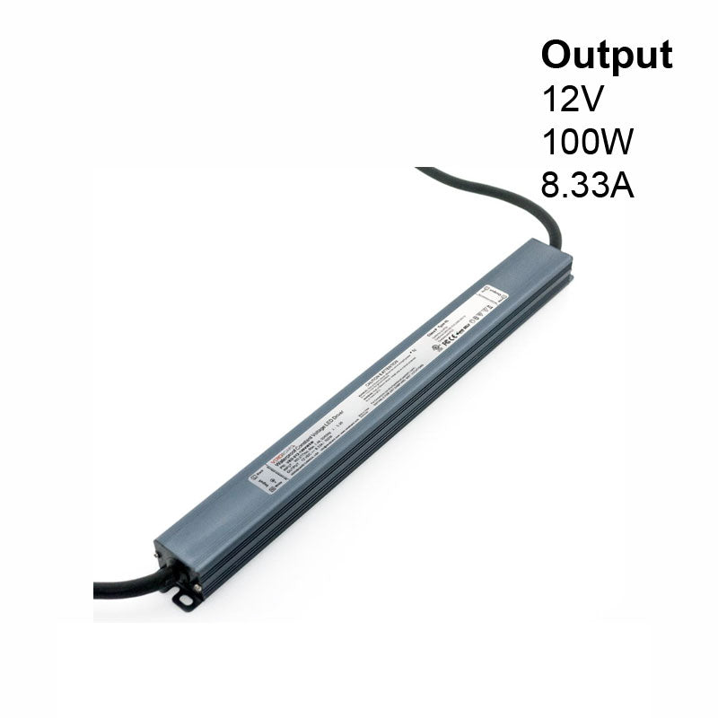 Super Slim CV 12V 8.33A 100W CV Non-Dimmable LED Driver VBD-012-100VWSW