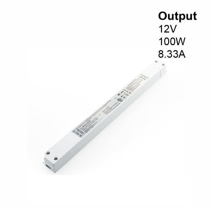 Super Slim VBD-012-100VTSP Triac Dimmable Constant Voltage LED Driver, 12V 8.33A 100W, gekpower