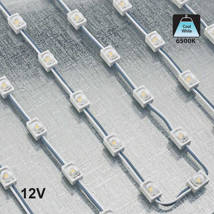 LED Module Backlighting for sign, 1-LED 12V 0.24W 6500K (Pack of 100)