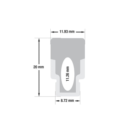 Flexible PMMA LED Profile Paver Lighting for LED Strips 5Meter(16.4ft) VBD-CH-B2, Gekpower