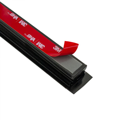 Deep Recessed Linear Aluminum LED Channel Black for LED Strips 2Meters(6.5ft) VBD-CH-RF1B-2