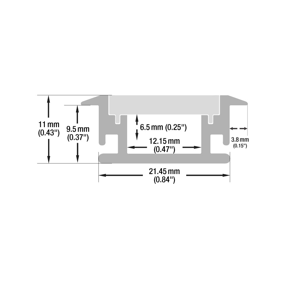 Walkway/Floor Linear LED Channel for LED Strips VBD-CH-RF2-2