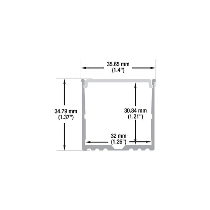 Diffuser Linear LED Channel for LED Strips VBD-CH-RF5-2