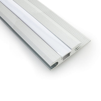 VEROBOARD Multi Floor Transition Aluminum Channel for LED Strips 1Meter(3.2ft) VBD-CH-W3 (Walkway/Floor) - GekPower