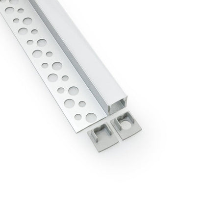 VEROBOARD Drywall(Plaster-In) Linear Aluminum Channel for LED Strips-1 Meter VBD-CH-D4 - GekPower