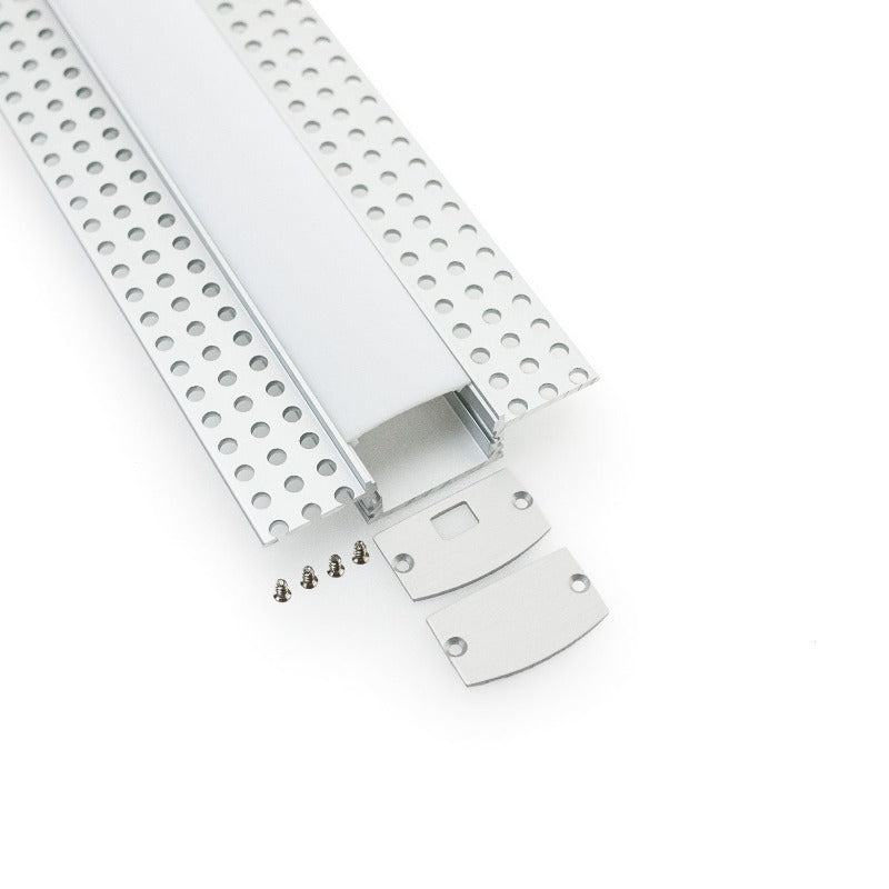 Drywall(Plaster-In)LinearAluminumLEDChannelforLEDStrips2Meters(6.5ft)VBD-CH-D5-2