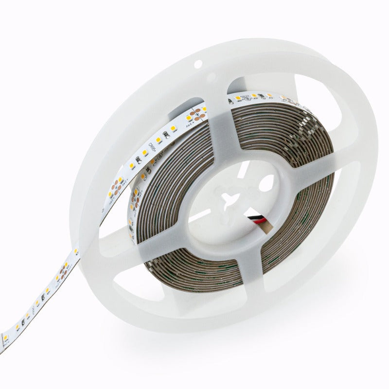 5M(16.4ft) Indoor LED Strip 2835, 24V 5.5(w/ft) 727-800(Lm/ft) 120(LEDs/m) CCT(3K, 4K, 5K) - GekPower