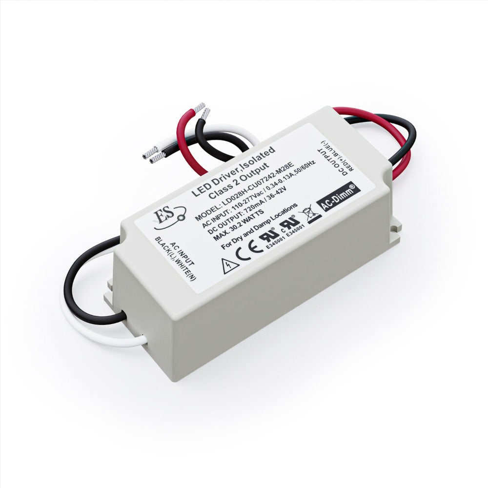 Constant Current LED Driver 720mA 36-42V 30W LD028H-CU07242-M28E