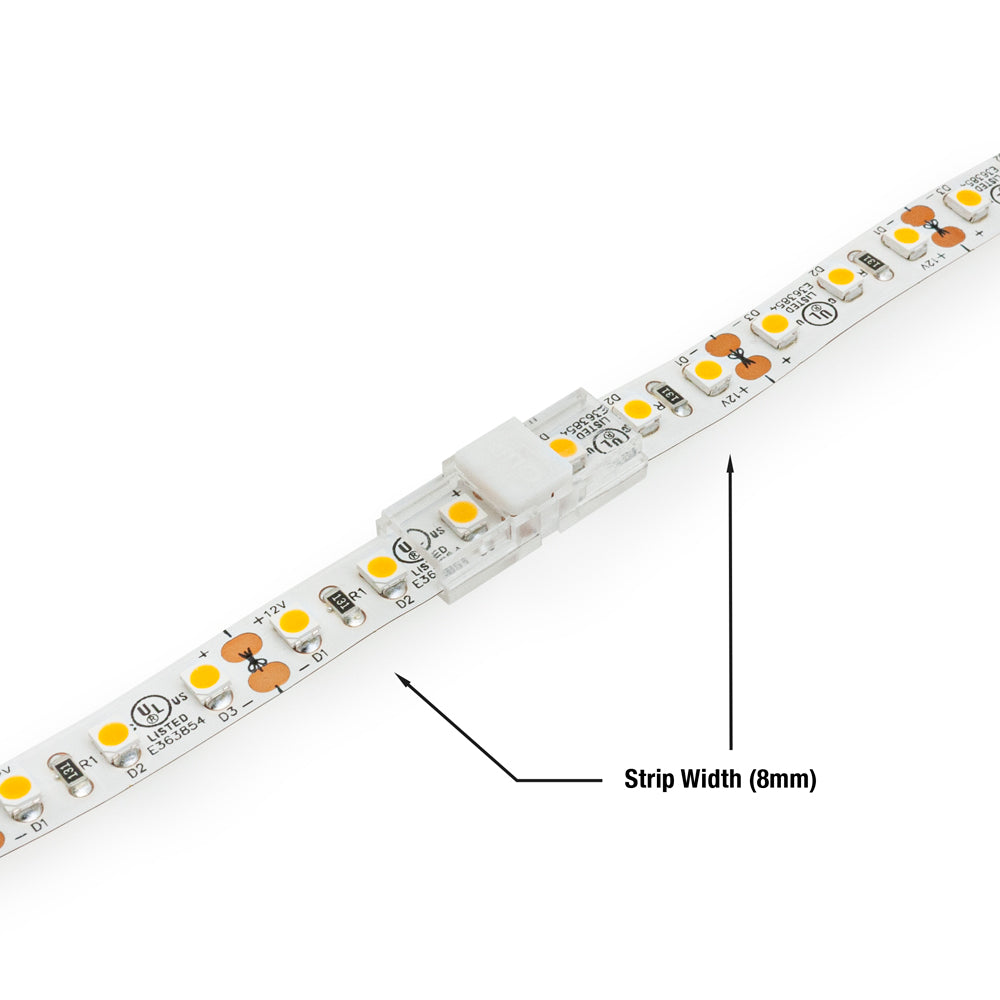 LED Strip to Strip Connectors VBD-CON-8MM-2S (Pack of 5)